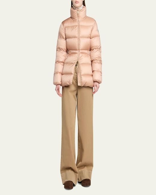 Moncler Gray Brossette Down Puffer Jacket