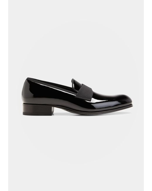 Tom Ford Edgar Patent Leather Loafers in Black for Men Lyst