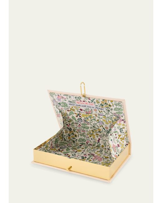 Olympia Le-Tan Yellow Small Lemons And Butterflies Book Clutch Bag