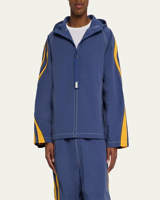 ERL Blue Side-Stripe Ufo Track Jacket for men