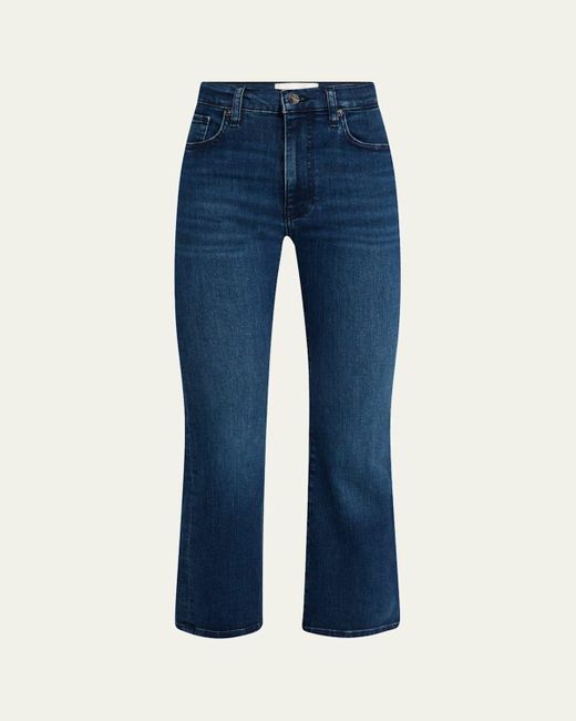 FRAME Blue The Reboot Crop Jeans