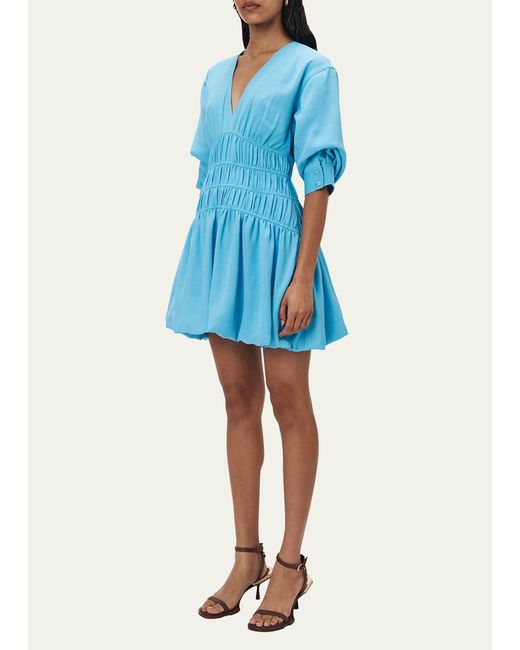 Simkhai Sanam puff-sleeve mini dress - Pink