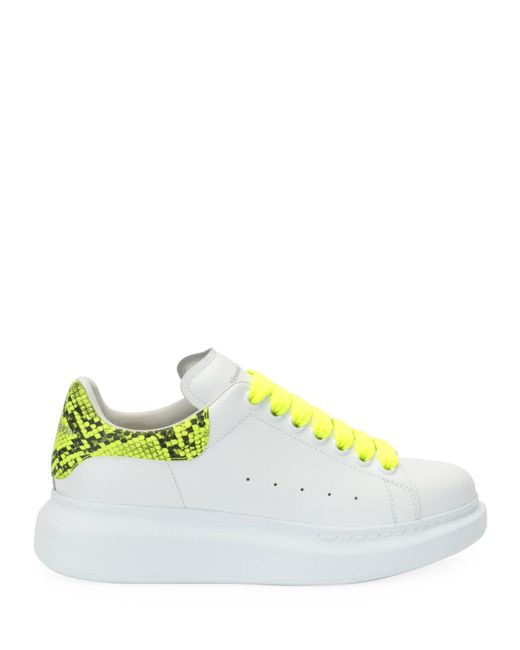 alexander mcqueen neon shoes