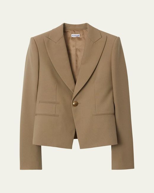 Burberry Natural Single-Breasted Jacket