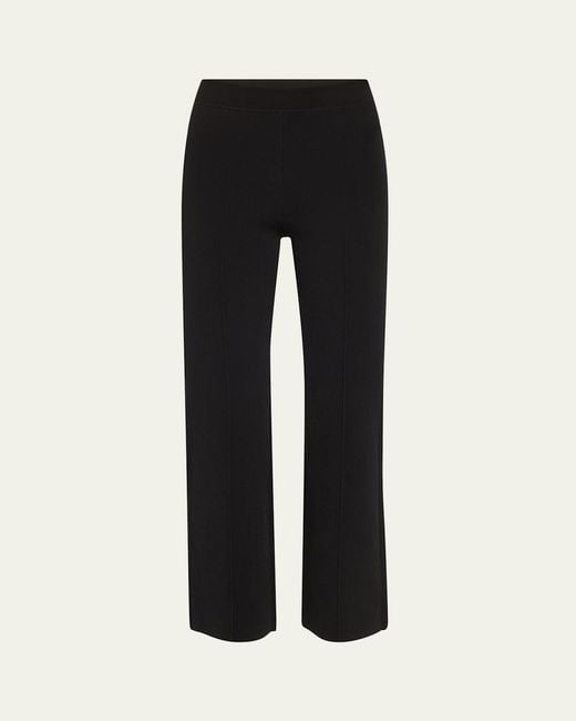 Jonathan Simkhai Black Ashlon Pull-On Cropped Pants