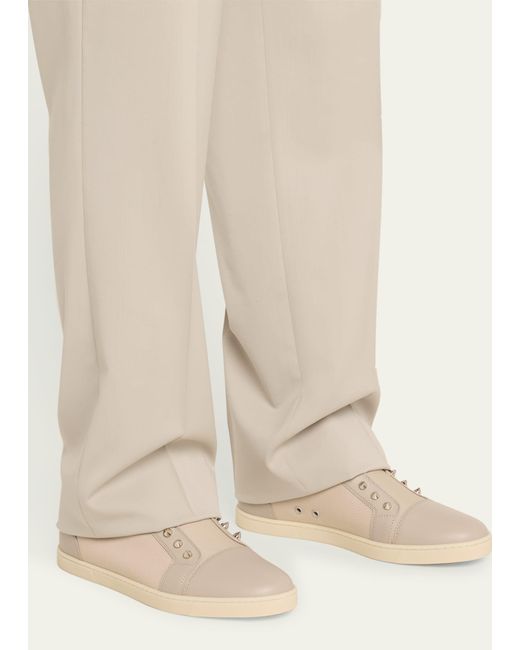 Christian Louboutin Natural F. A.v. Fique A Vontade Slip-on Sneakers for men