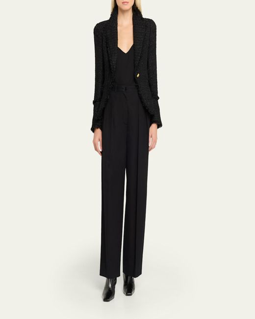 L'Agence Natural Kaisley Waffle Tweed Blazer