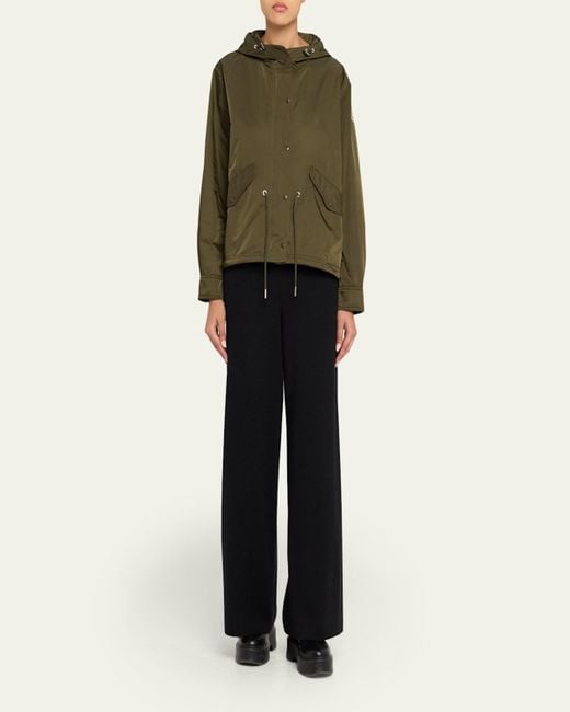 Moncler Green Noizay Short Parka Jacket