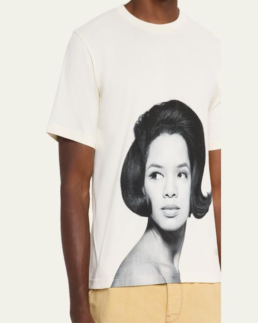 Wales Bonner White Selah Organic Cotton Oversized-Fit T-Shirt for men