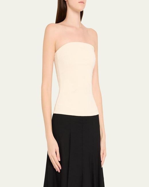 Esse Studios Natural Illi Strapless Fitted Top