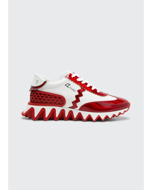 Christian Louboutin Loubishark Donna Leather Red Sole Runner Sneakers