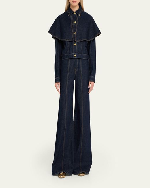 Ulla Johnson Blue The Delphine High-Rise Jeans