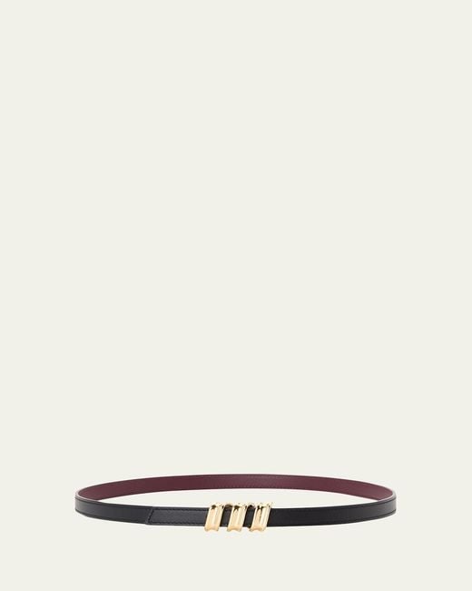 Loewe White Reversible Coil Belt