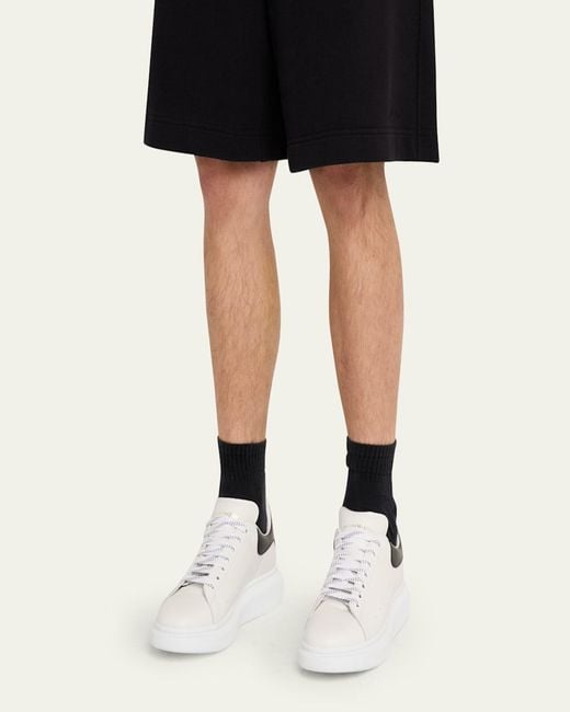 McQueen White Leather Oversized Sneakers for men