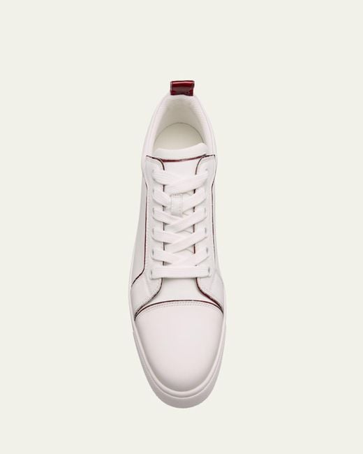 Christian Louboutin Natural Fun Louis Junior Leather Low-Top Sneakers