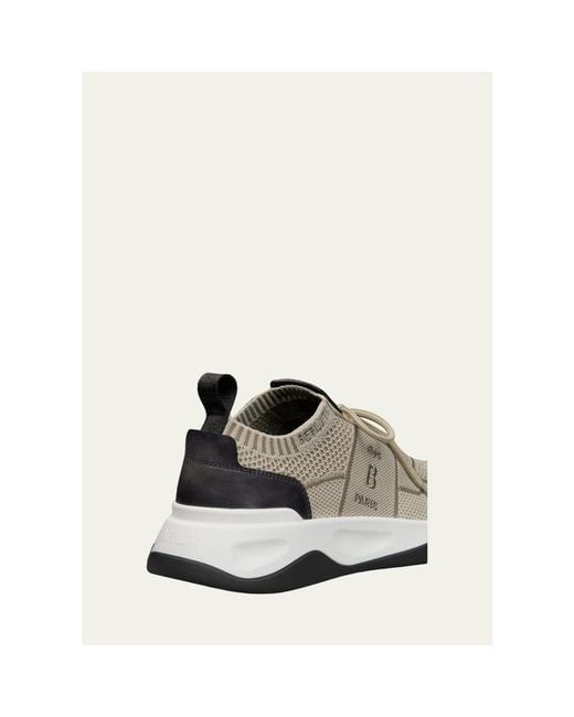 Berluti White Tech-Knit Sneakers for men