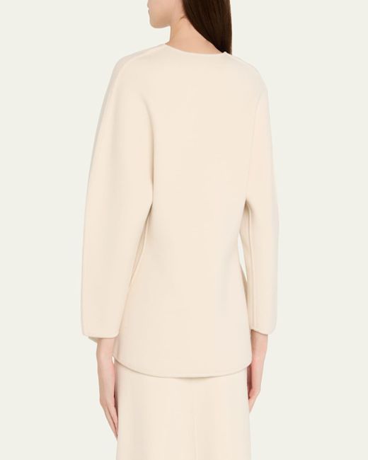 Ashlyn Natural Henry Peplum Blouse