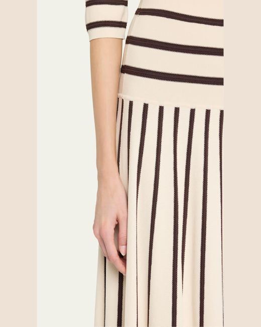 Zimmermann Multicolor Illuminate Stripe Midi Skirt