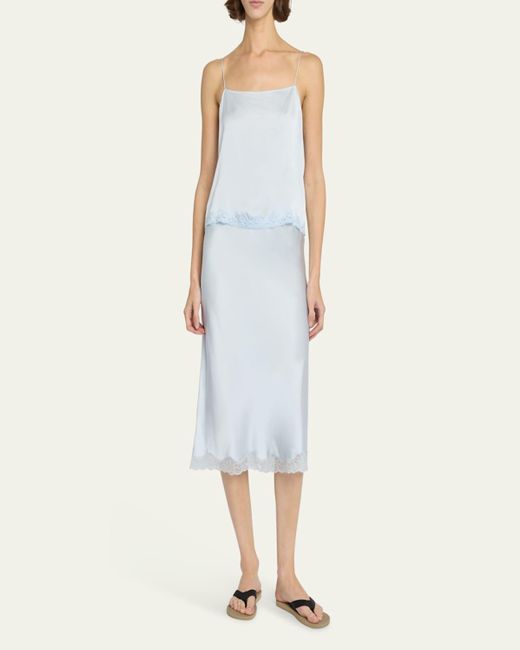 【気分転換スカート♪】THE ROW IRENE MIDI SIRT IN SILK SATIN Irene Skirt | THE ROW | elysewalker