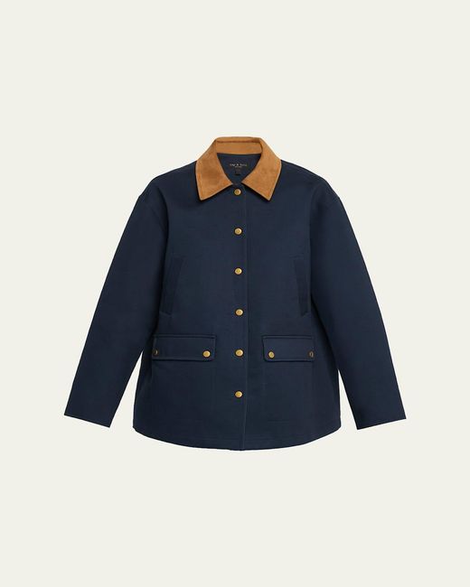 Rag & Bone Blue Cassidy Barn Jacket