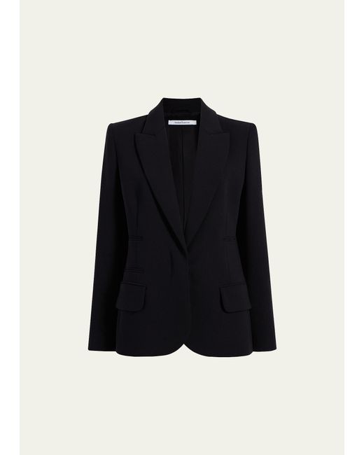 Another Tomorrow Black Doppio Tailored Blazer Jacket