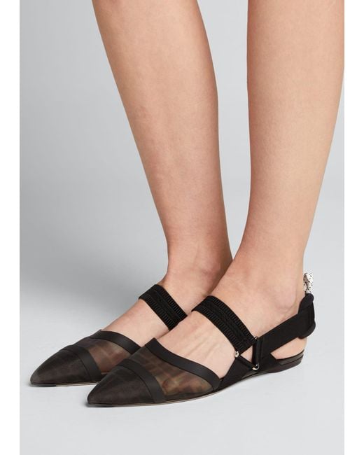 fendi colibri flats