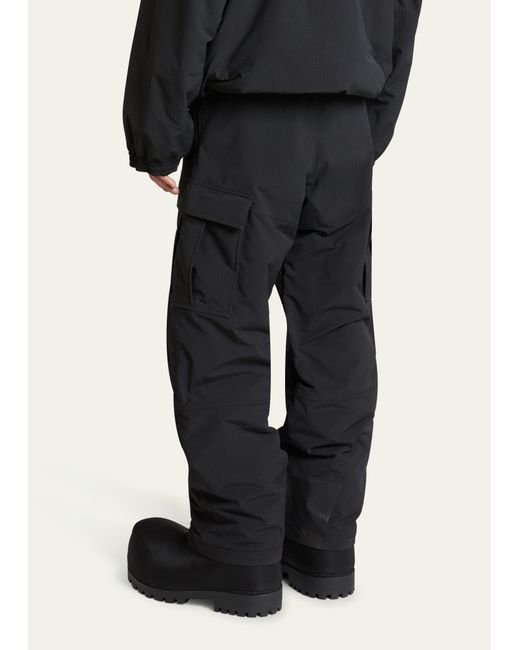 Balenciaga Black 3b Sports Icon Ski Cargo Pants for men