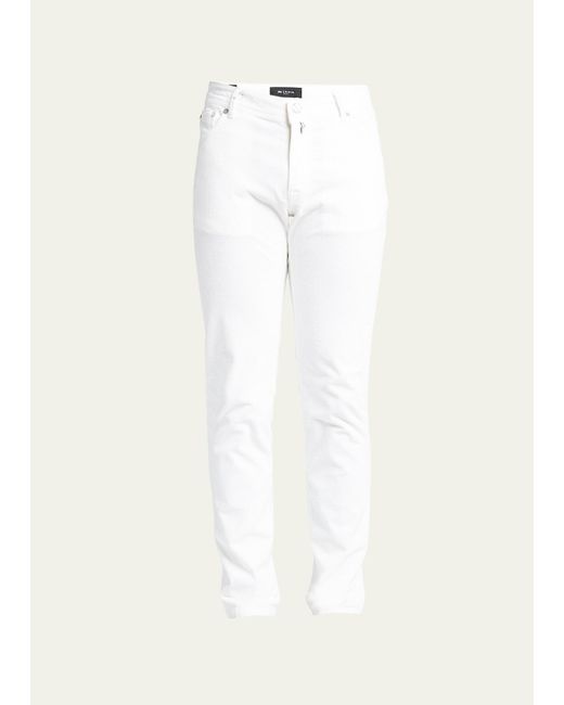 Kiton White Medium-wale Corduroy 5-pocket Pants for men