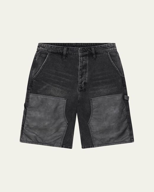 Ksubi Gray Maxx Operator Carpenter Shorts for men