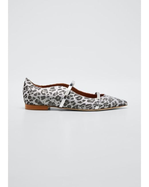leopard print ballerina shoes