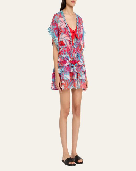 Ramy Brook Multicolor Marisa Tiered Mini Dress