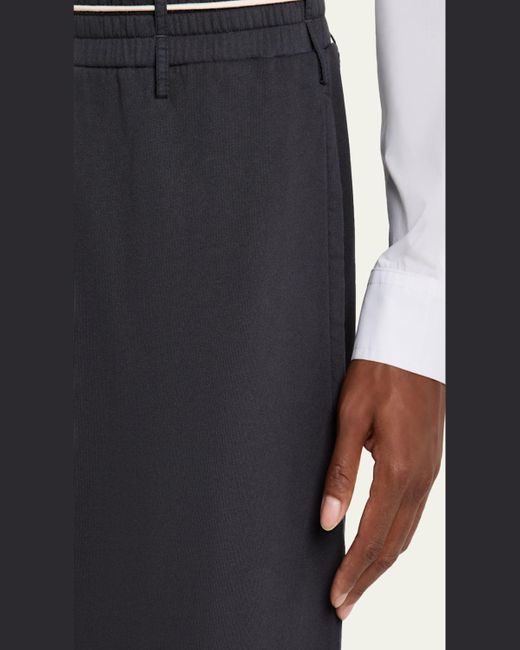 Mordecai Blue Cotton Relaxed-Fit Jogger Pants for men