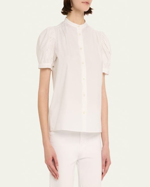 FRAME Natural The Gathered Top