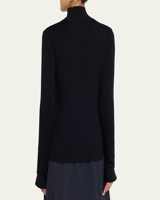 A.L.C. Blue Elyse Wool Turtleneck Sweater