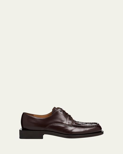 Jacquemus Black Les Derbies Tressees Calfskin Derby Shoes for men