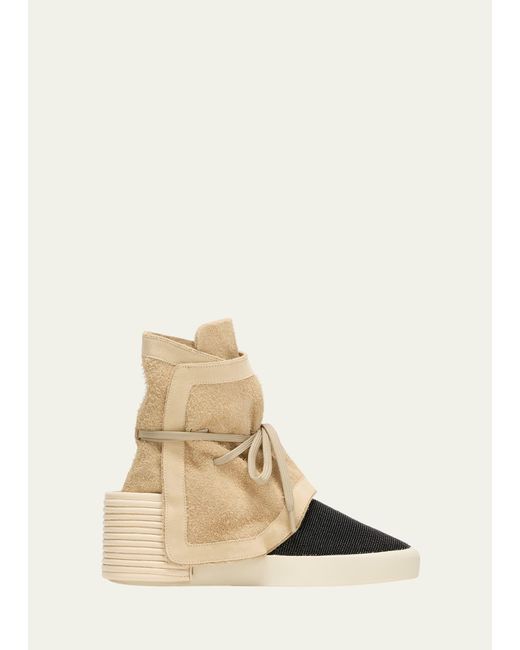 Fear Of God Natural Hairy Suede Moc High-top Sneakers for men