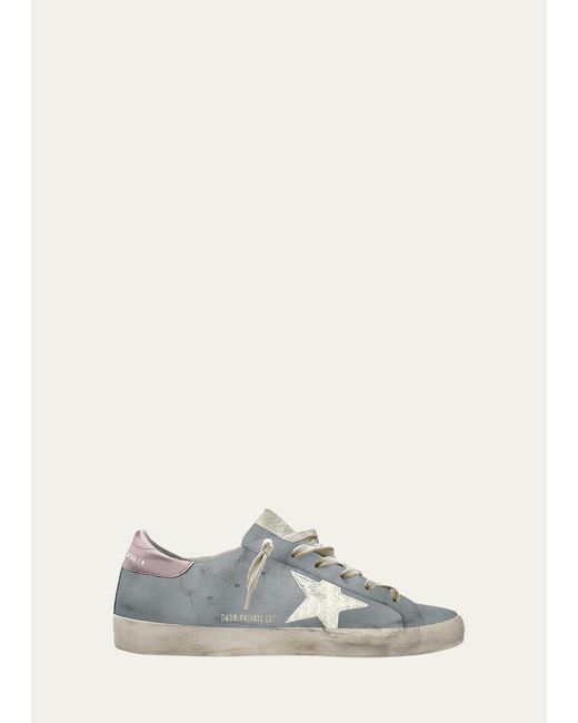 Golden Goose Deluxe Brand White Superstar Mixed Leather Low-top Sneakers