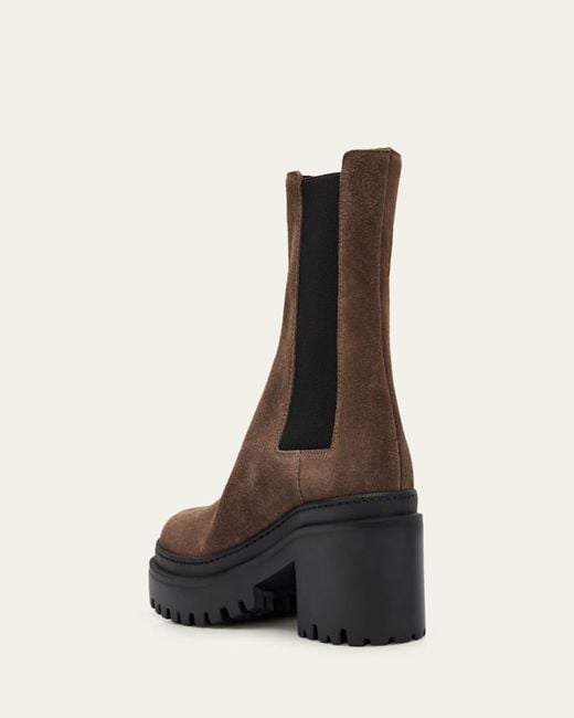 Giuseppe Zanotti Multicolor Platform Suede Chelsea Boots