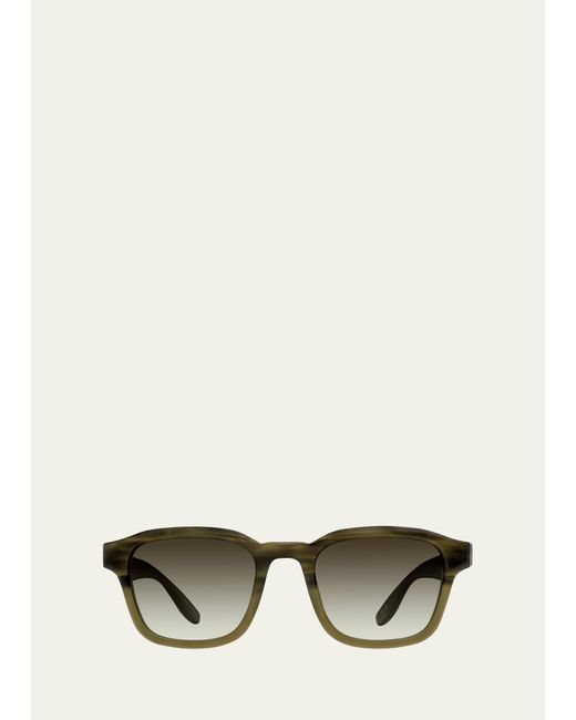 Barton Perreira Natural Winton Acetate Square Sunglasses for men