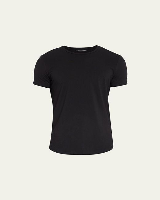 Monfrere Black Dann Solid Crew T-Shirt for men