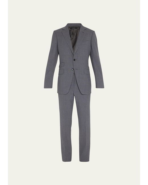 Tom Ford Blue O'connor Solid Wool Suit for men