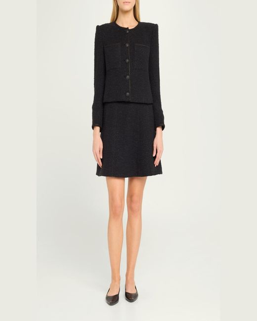 Veronica Beard Santo Jacket Tweed Denim