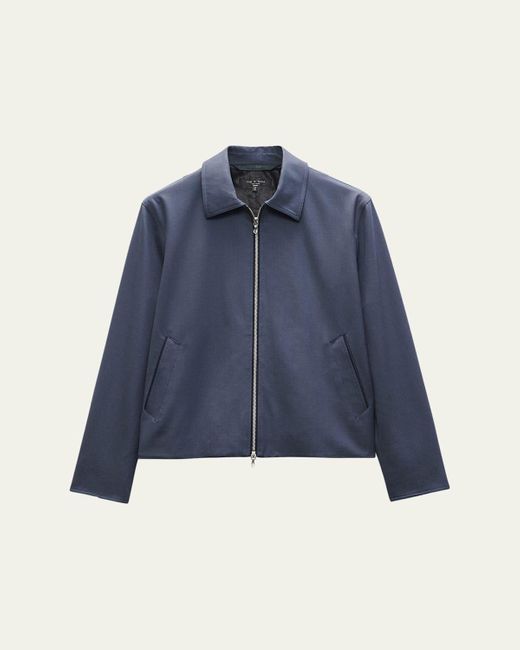 Rag & Bone Blue Melrose Wool-Blend Twill Jacket for men