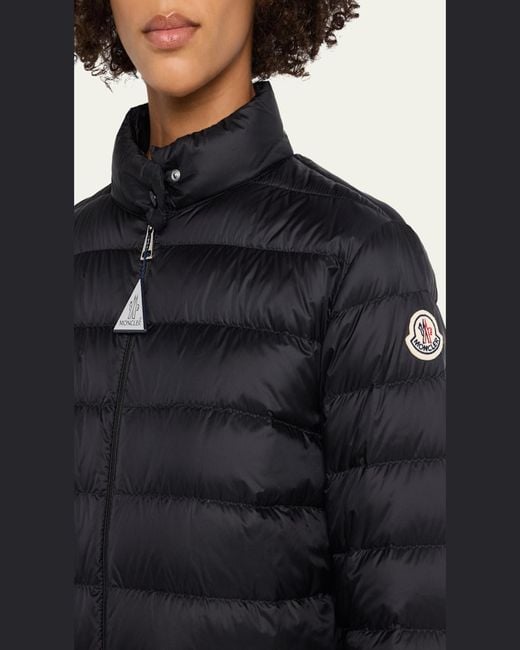 Moncler Blue Lans Packable Short Down Jacket