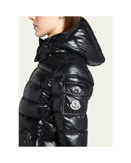 Moncler Black Bady Hooded Short Down Jacket
