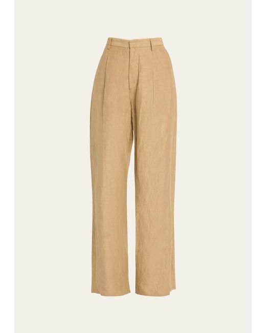R13 Natural Wide-leg Trousers