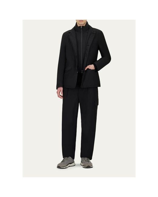 Herno Blue Two-Layer Blazer for men
