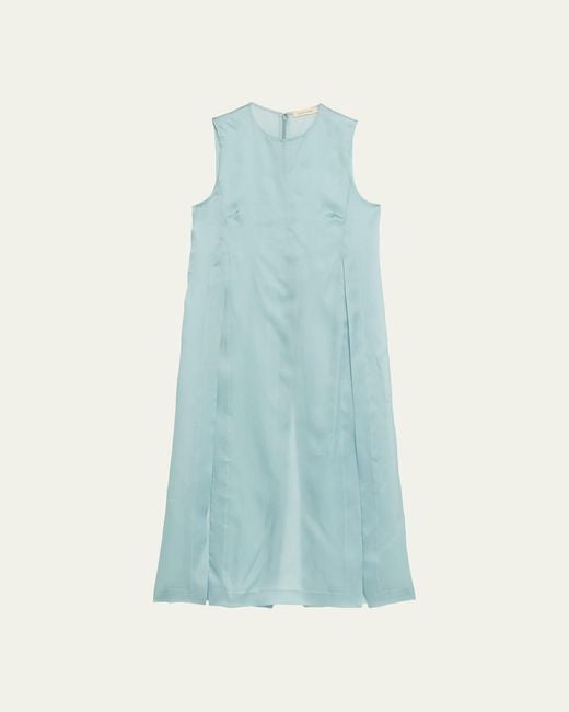 Heirlome Women's Blue Zoey Silk Organza Slits Tunic Top