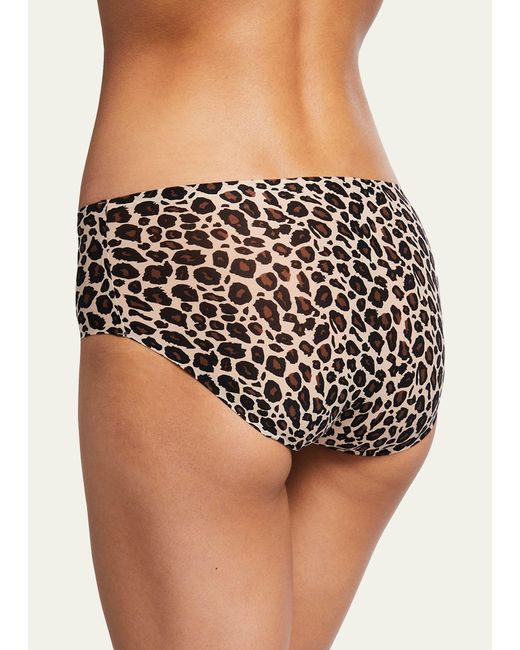 Chantelle Black Soft Stretch Mid-rise Hipster Briefs