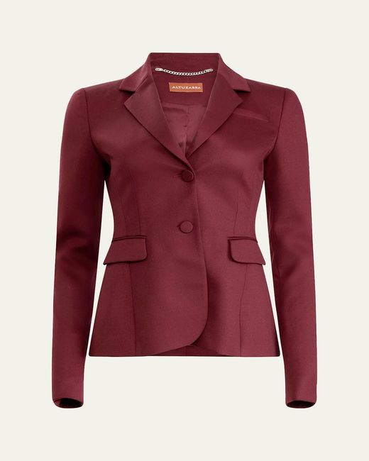 Altuzarra Purple Fenice Single-Breasted Jacket